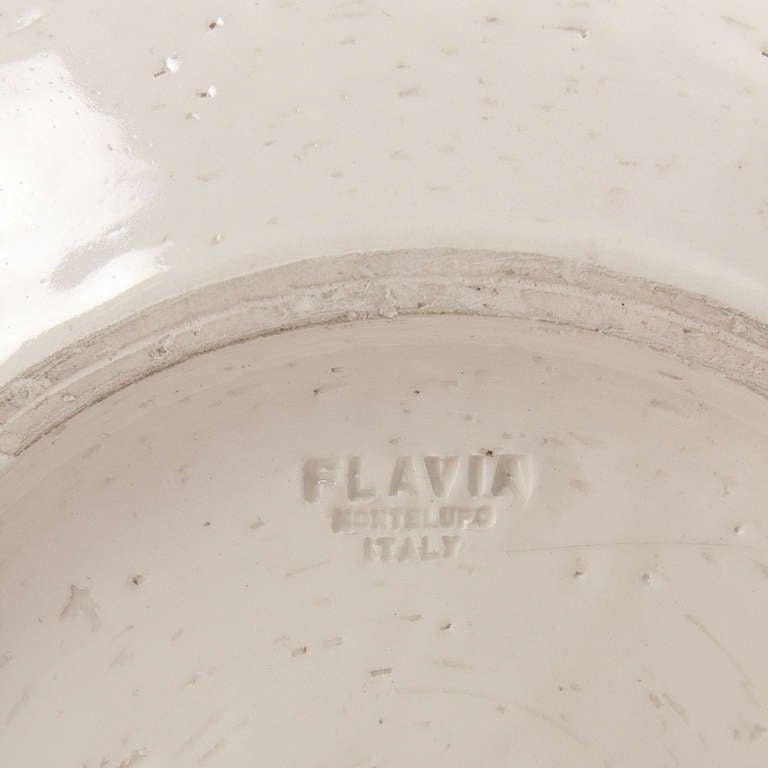 Flavia Ceramic Vase In Good Condition In Sagaponack, NY