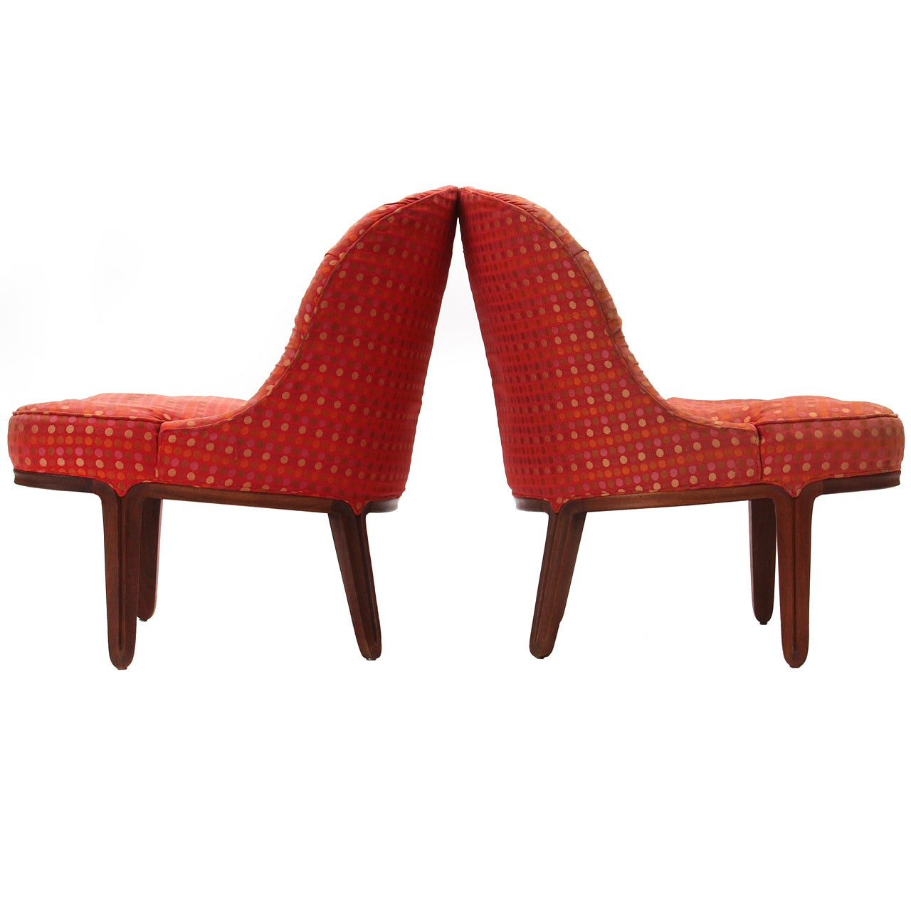 Pair of Slipper Chairs by Edward Wormley