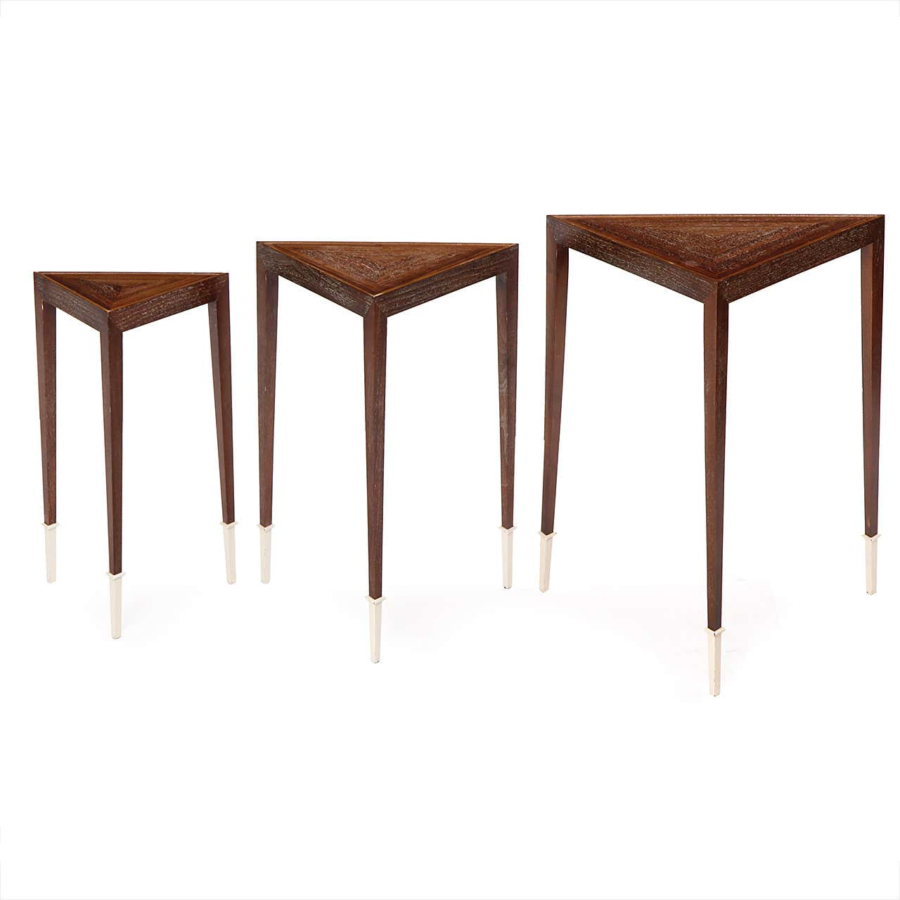 Triangular Nesting Tables at 1stDibs