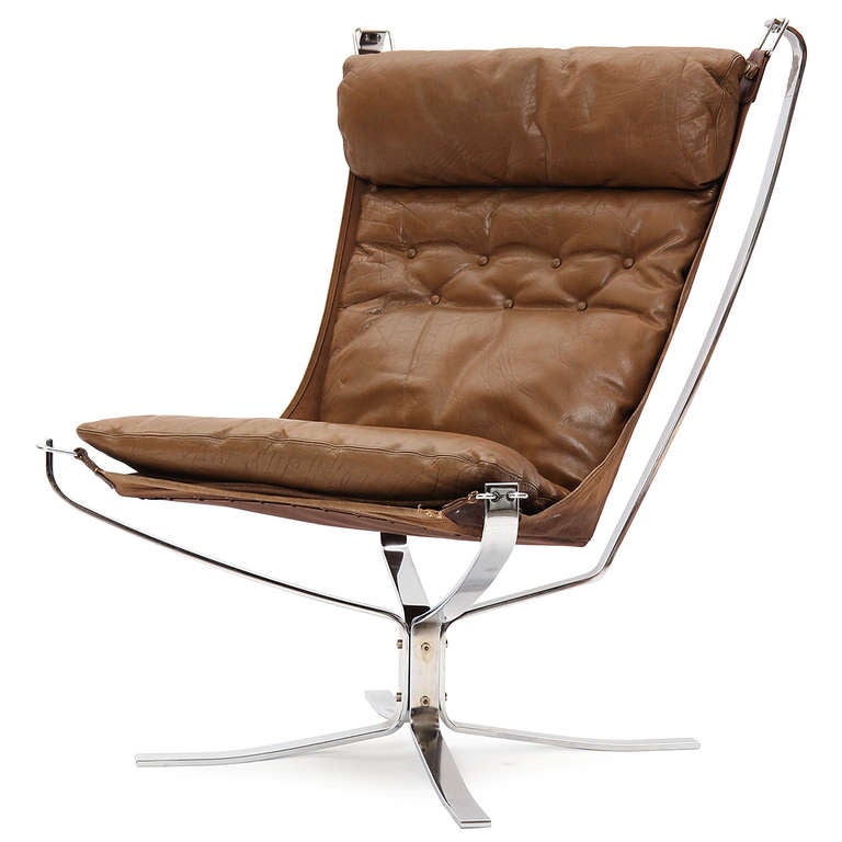Falcon Lounge Chair by Sigurd Ressel In Good Condition In Sagaponack, NY