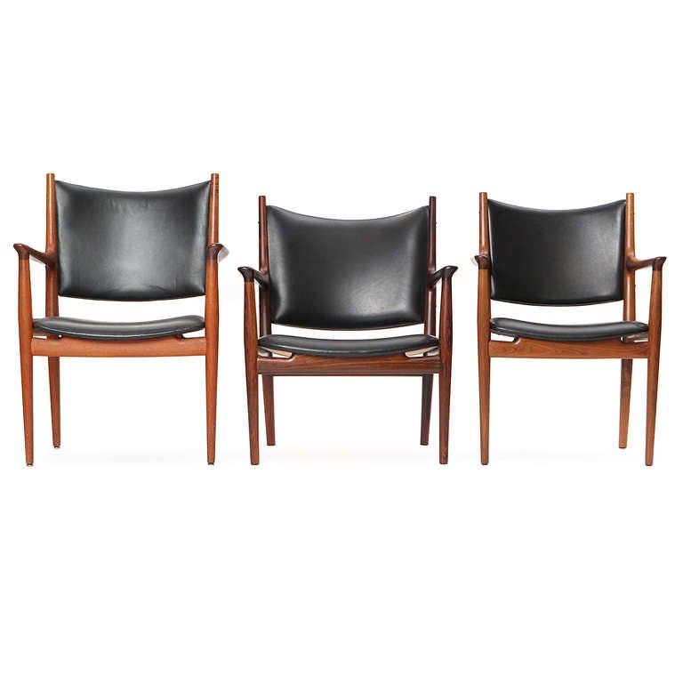 Konferenzstuhl aus Teakholz von Hans J. Wegner im Angebot 2