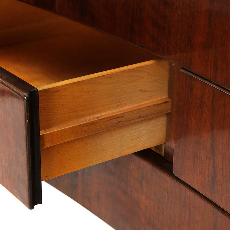Walnut Chest of Drawers by Edmond Spence In Good Condition In Sagaponack, NY