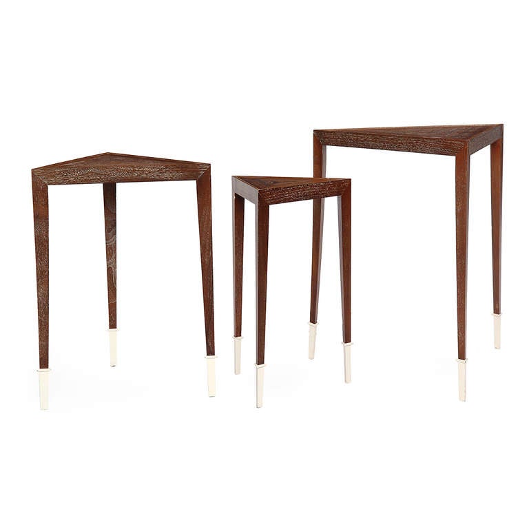 Mid-20th Century Triangular Nesting Tables