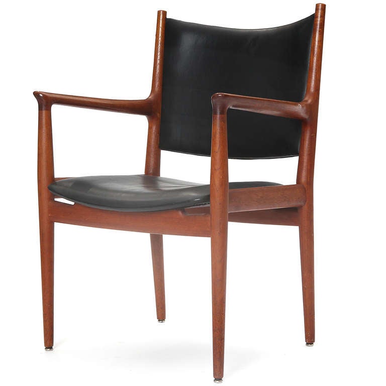Mid-20th Century Teak Conference Chair by Hans J. Wegner For Sale