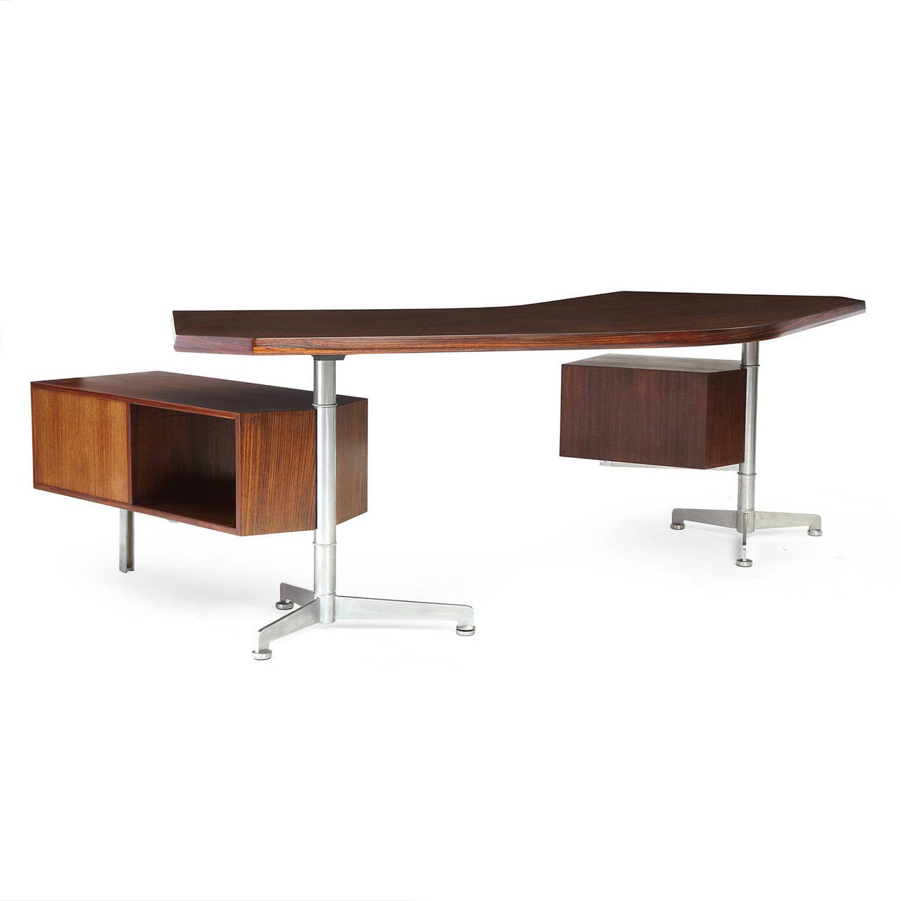 Modernist Desk by Osvaldo Borsani In Excellent Condition In Sagaponack, NY