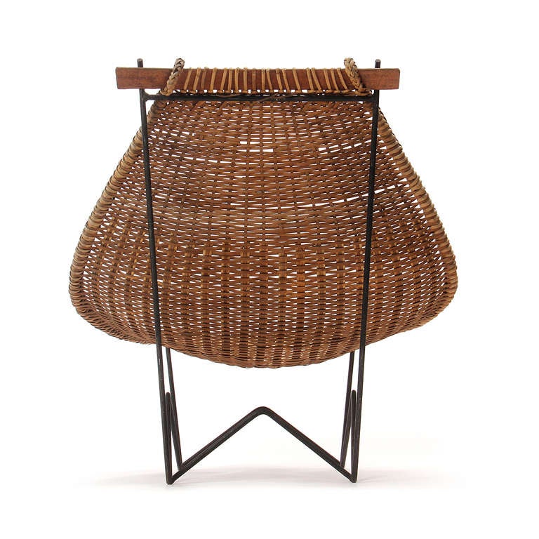 Woven Lounge Chairs In Good Condition In Sagaponack, NY