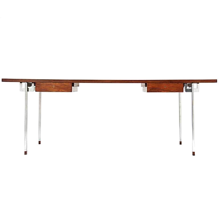Rosewood Desk By Hans J. Wegner