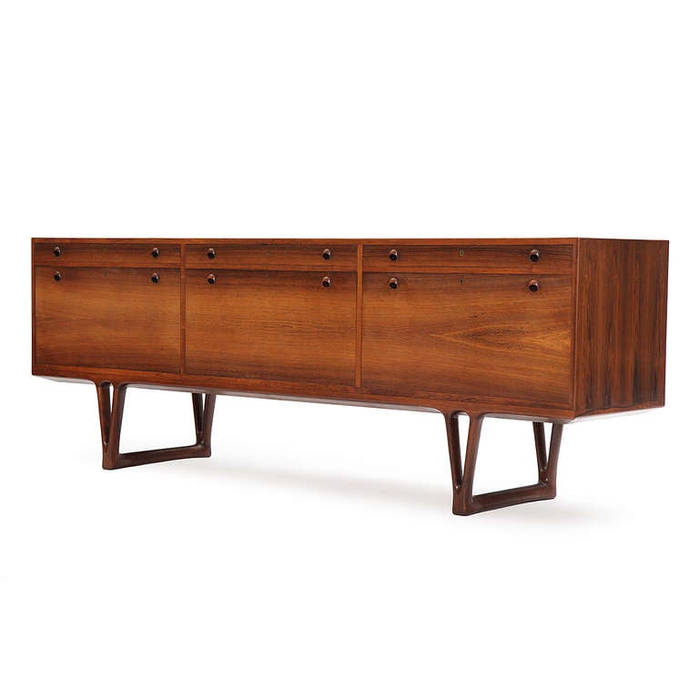 Scandinavian Modern Rosewood Credenza by Helge Vestergaard-Jensen
