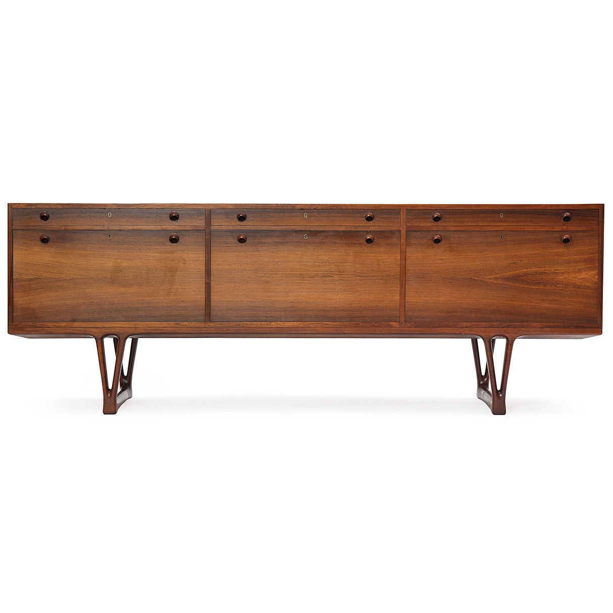 Rosewood Credenza by Helge Vestergaard-Jensen