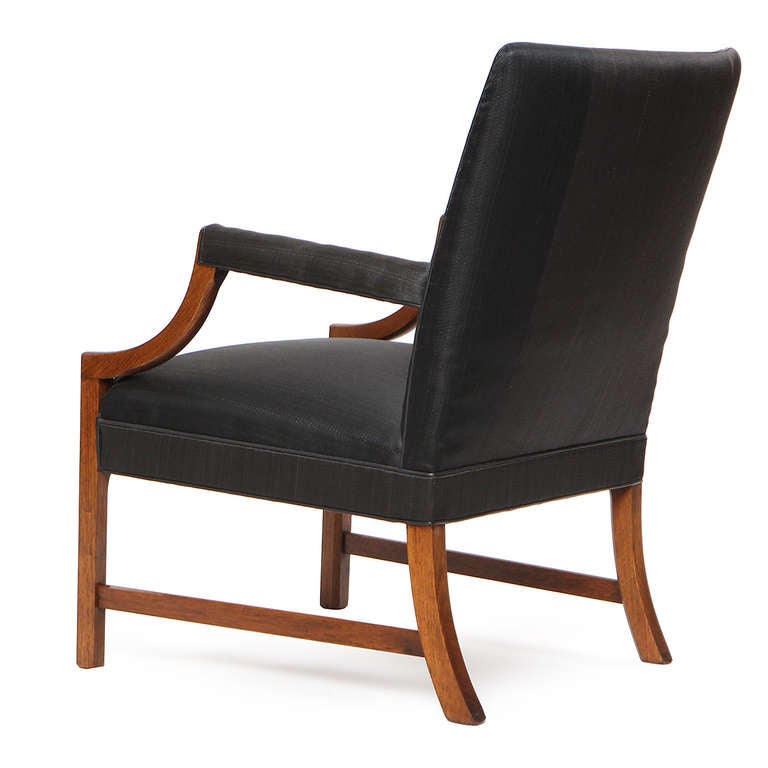 Scandinavian Modern Armchair by Ole Wanscher For Sale