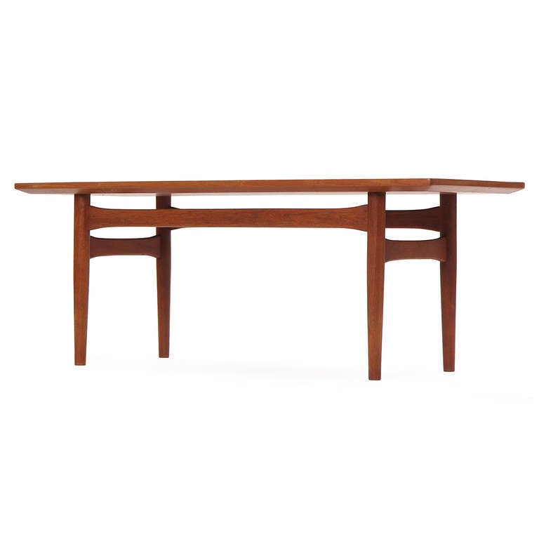 Scandinavian Modern Danish Tile-Topped Table