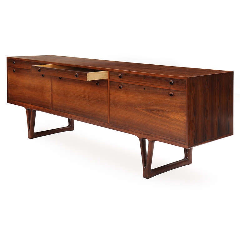 Danish Rosewood Credenza by Helge Vestergaard-Jensen