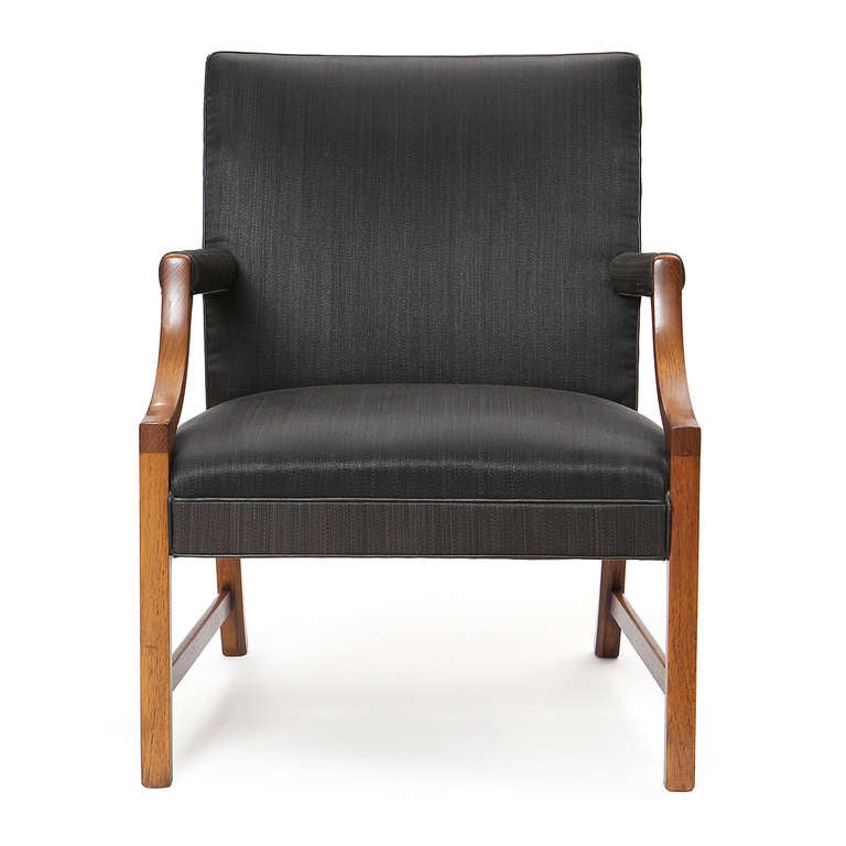 Armchair by Ole Wanscher In Good Condition For Sale In Sagaponack, NY