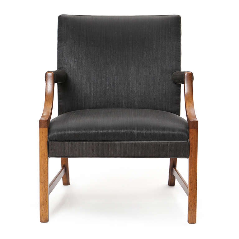 Sessel von Ole Wanscher für A.J. Iversen, 1940er Jahre im Zustand „Gut“ im Angebot in Sagaponack, NY