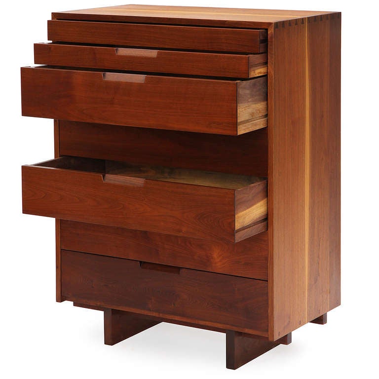 Tall Chest of Drawers by George Nakashima In Excellent Condition In Sagaponack, NY