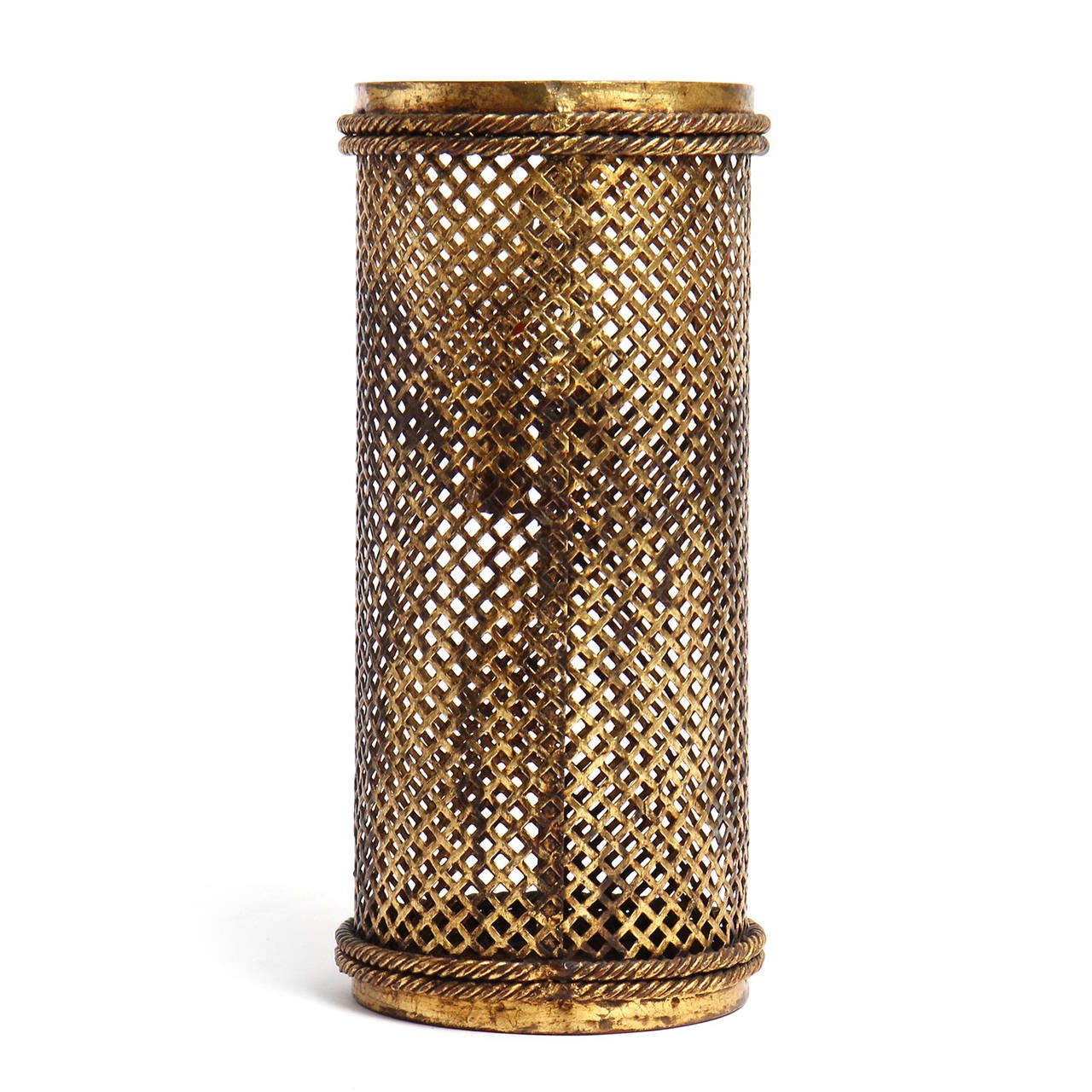 Gilded Iron Umbrella Stand at 1stdibs