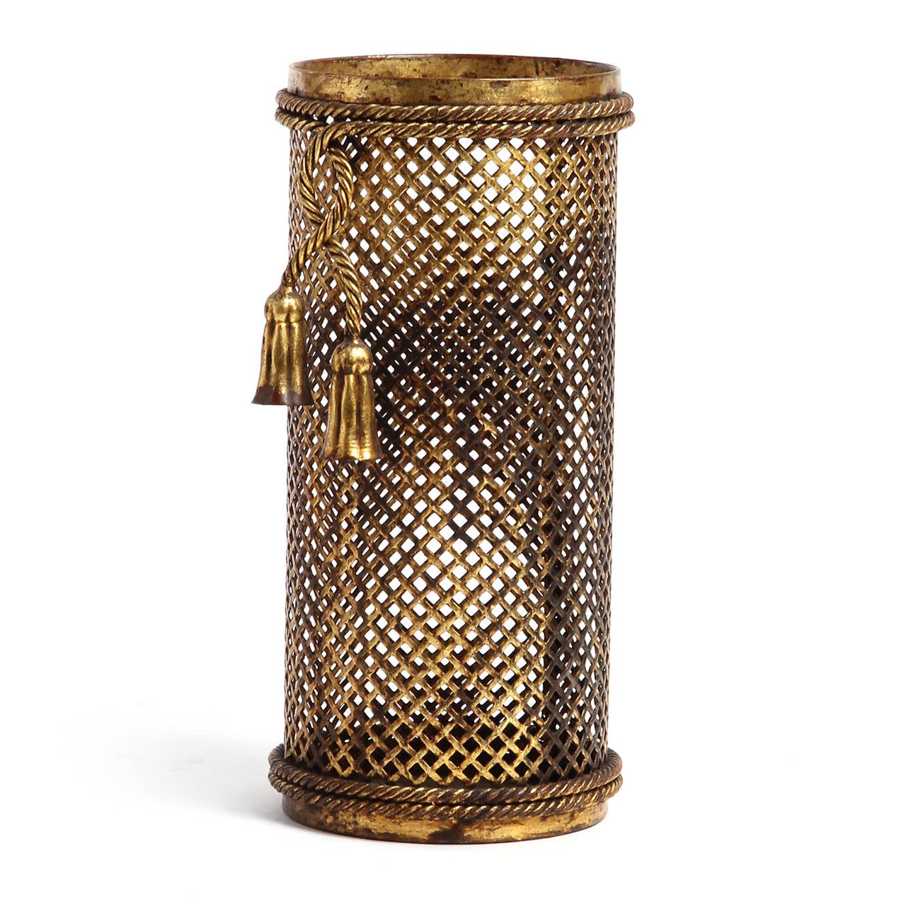 Gilded Iron Umbrella Stand at 1stdibs