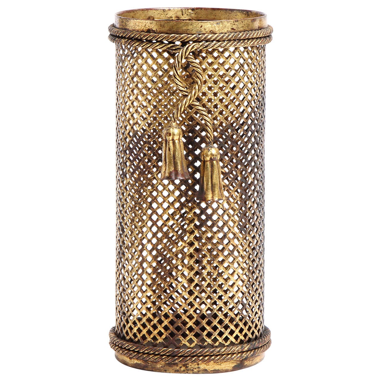 Gilded Iron Umbrella Stand at 1stdibs