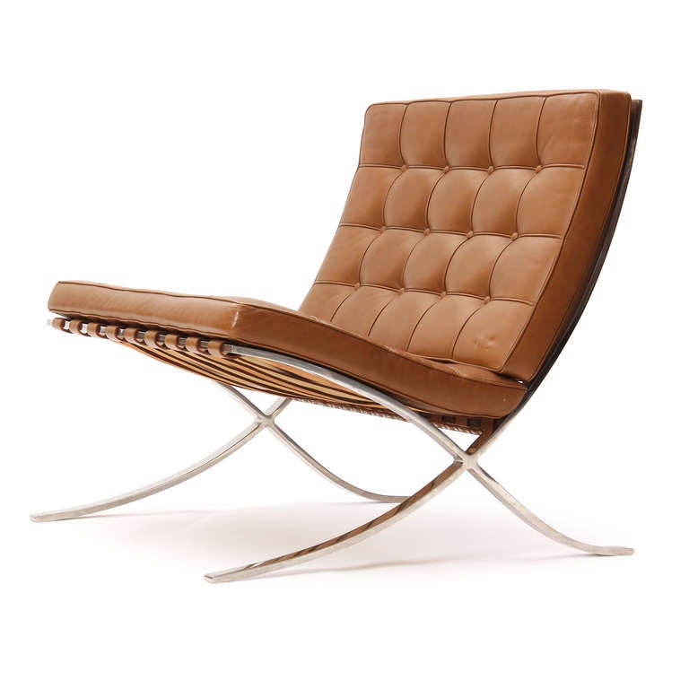 Mid-Century Modern Barcelona Chair By Mies Van Der Rohe