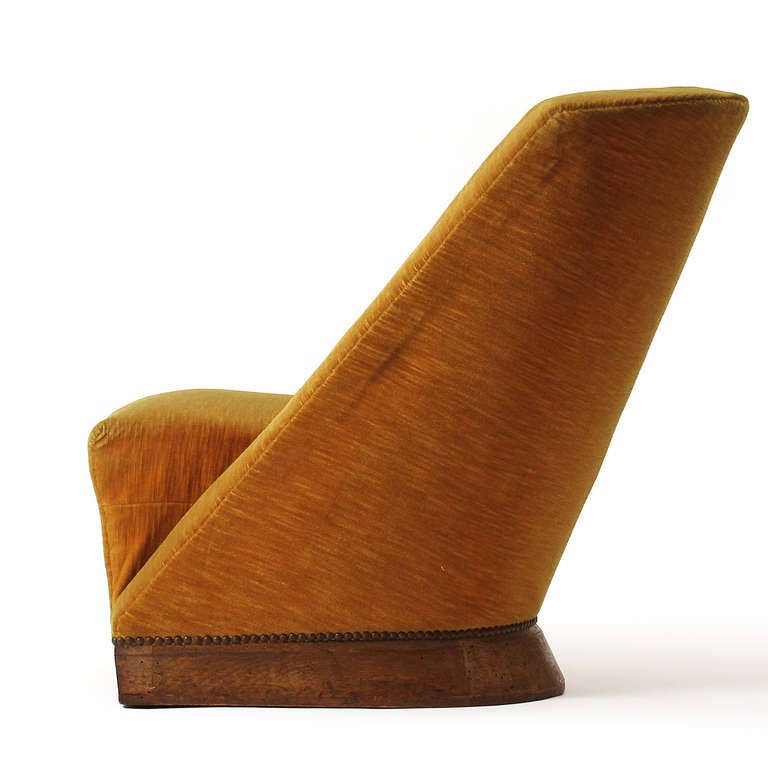 French Pair of Slipper Chairs by Louis Sognot