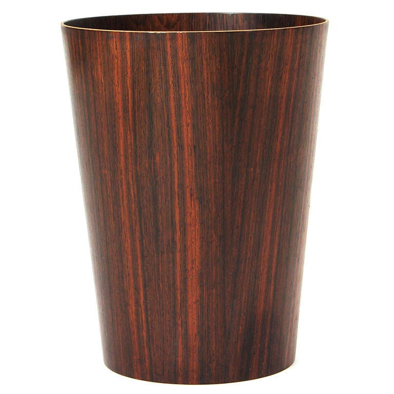 Rosewood Waste Basket