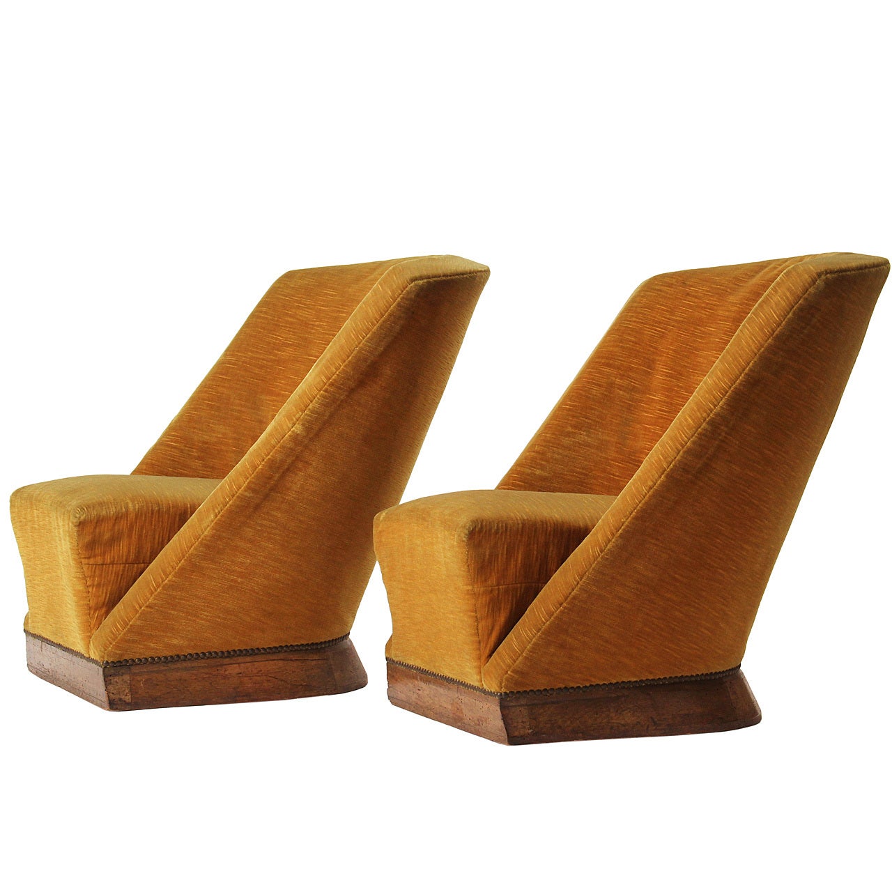Pair of Slipper Chairs by Louis Sognot