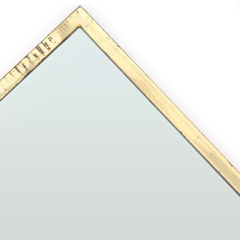 Thin-Edged-Spiegel aus Messing von Edward Wormley (Moderne der Mitte des Jahrhunderts) im Angebot