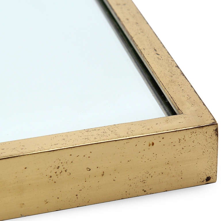Thin-Edged-Spiegel aus Messing von Edward Wormley im Zustand „Gut“ im Angebot in Sagaponack, NY