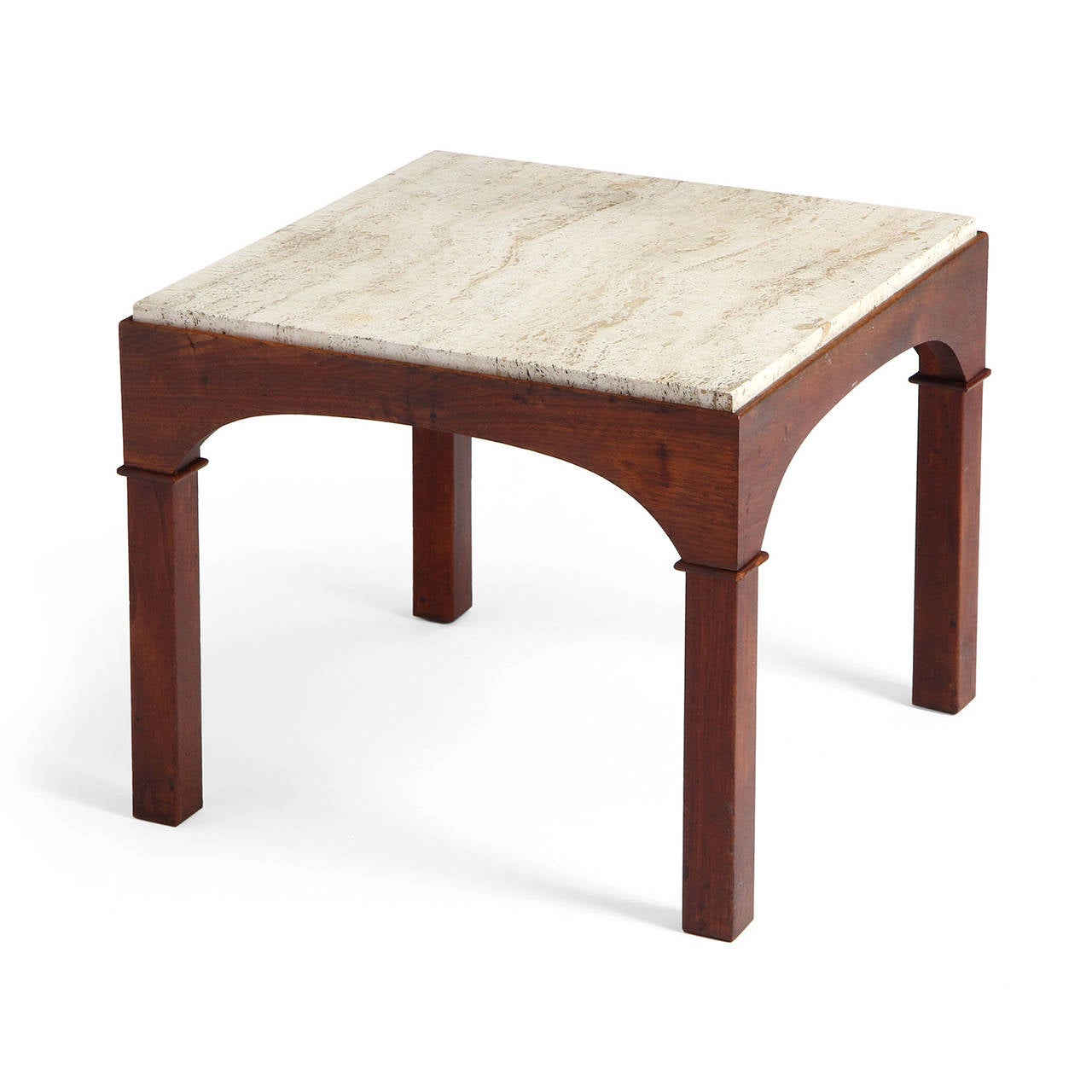 Travertine-Top Tables by Brown Saltmen 4