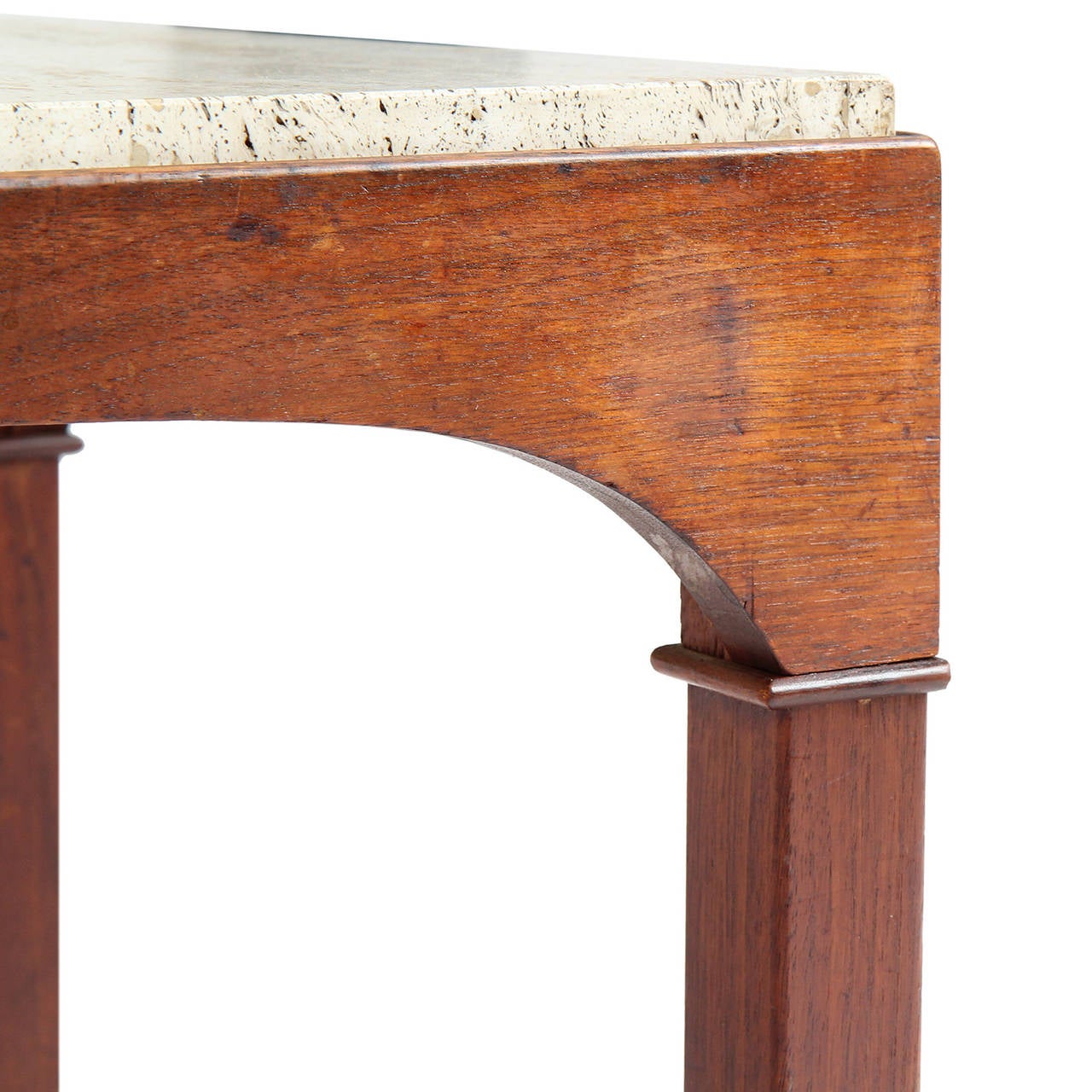 Mid-20th Century Travertine-Top Tables by Brown Saltmen