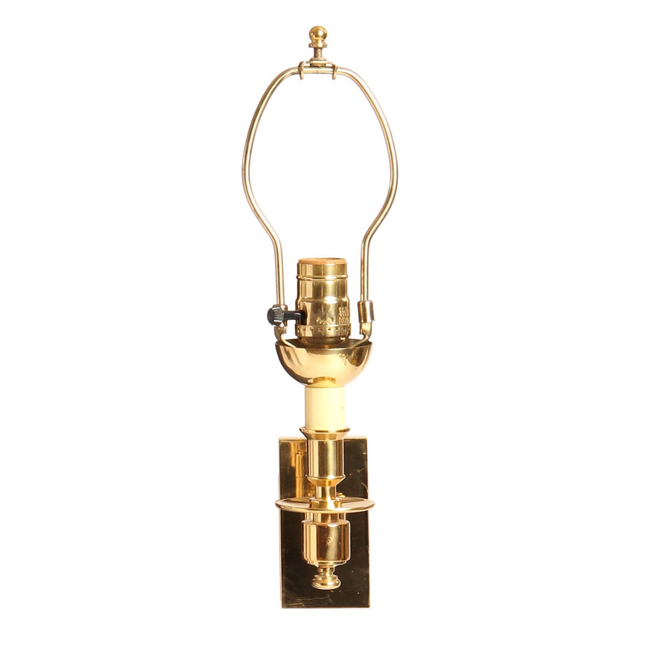 American Polished Brass Swing Arm Sconces