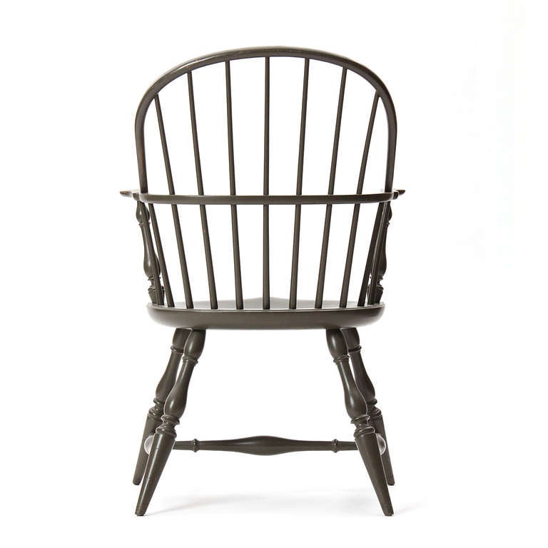 Hickory Painted Windsor Armchairs