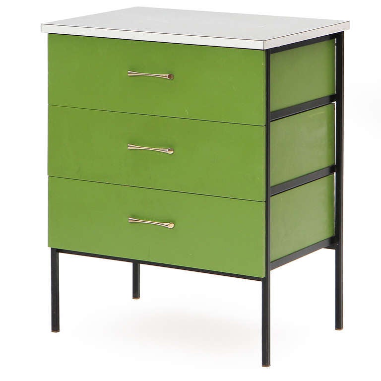 Steel Frame Nightstand by George Nelson 2