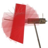 Red Visor Floor lamp by Vico Magistretti & Mario Tedeschi