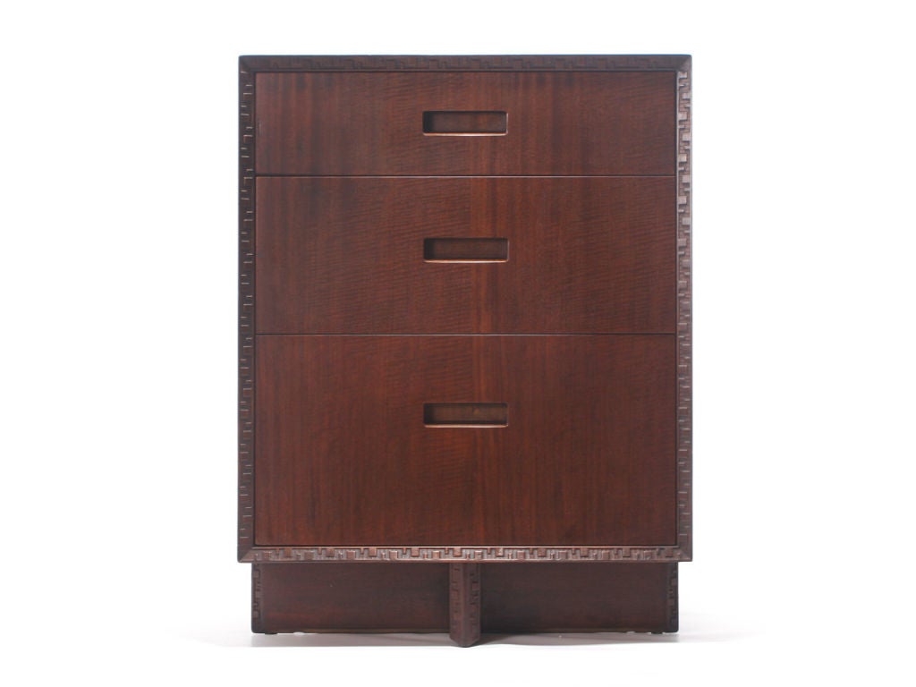 Pair of Drawer Cabinets designed by Frank Lloyd Wright