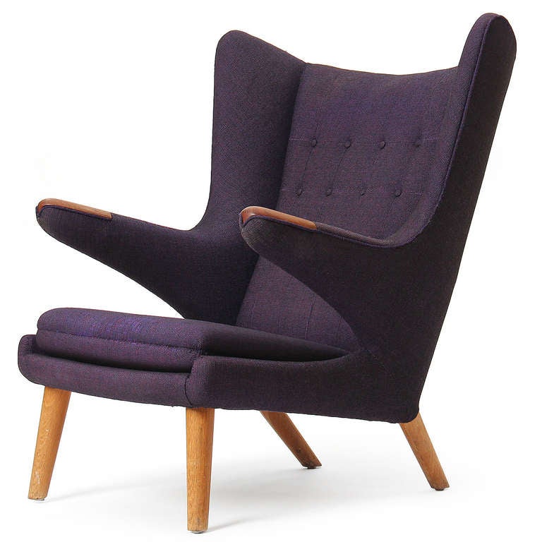 Scandinavian Modern Papa Bear Chair By Hans J. Wegner