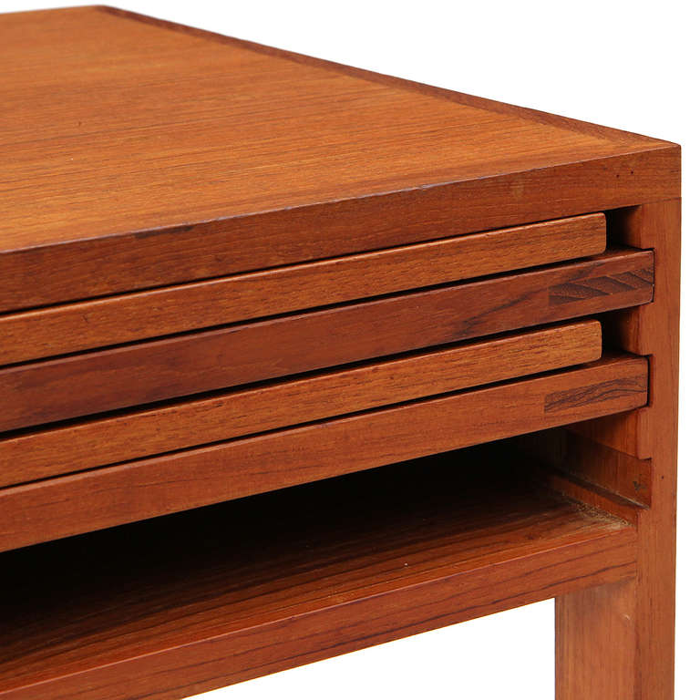 Mid-20th Century Teak Folding Tables by Illum Wikkelso For Sale