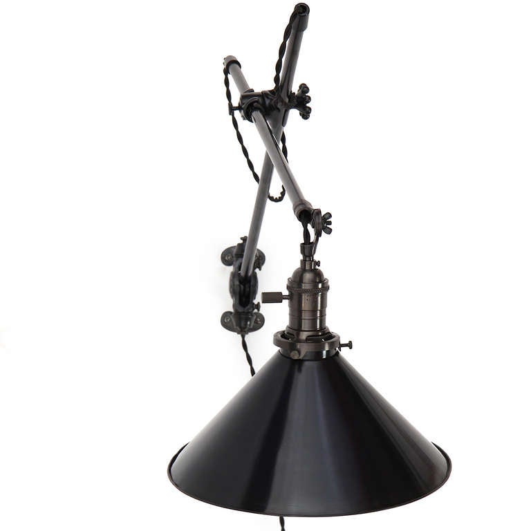 Steel Articulating Wall Lamp by O.C. White