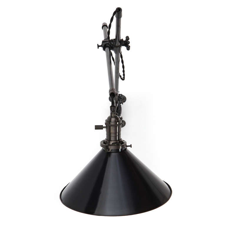 20th Century Articulating Wall Lamp by O.C. White