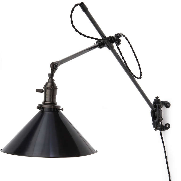 American Articulating Wall Lamp by O.C. White