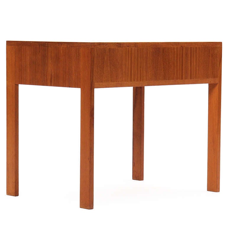 Teak Folding Tables by Illum Wikkelso In Good Condition For Sale In Sagaponack, NY