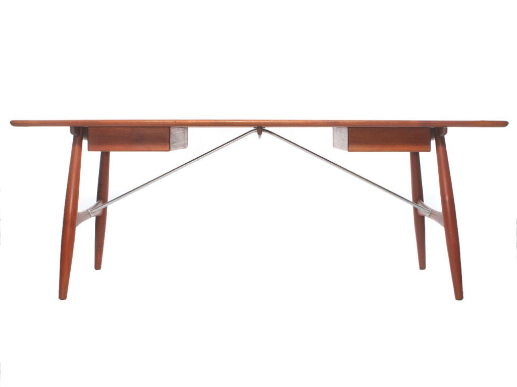 the Architect's Desk by Hans Wegner In Excellent Condition In Sagaponack, NY