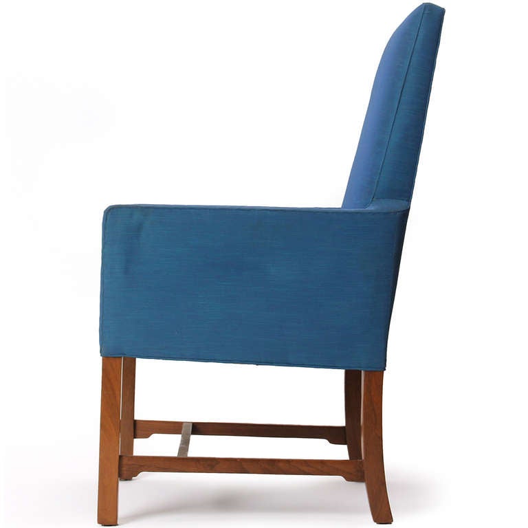 Ein Paar Janus-Stühle mit hoher Rückenlehne von Edward Wormley (amerikanisch) im Angebot