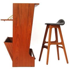 Modernist Teak Bar