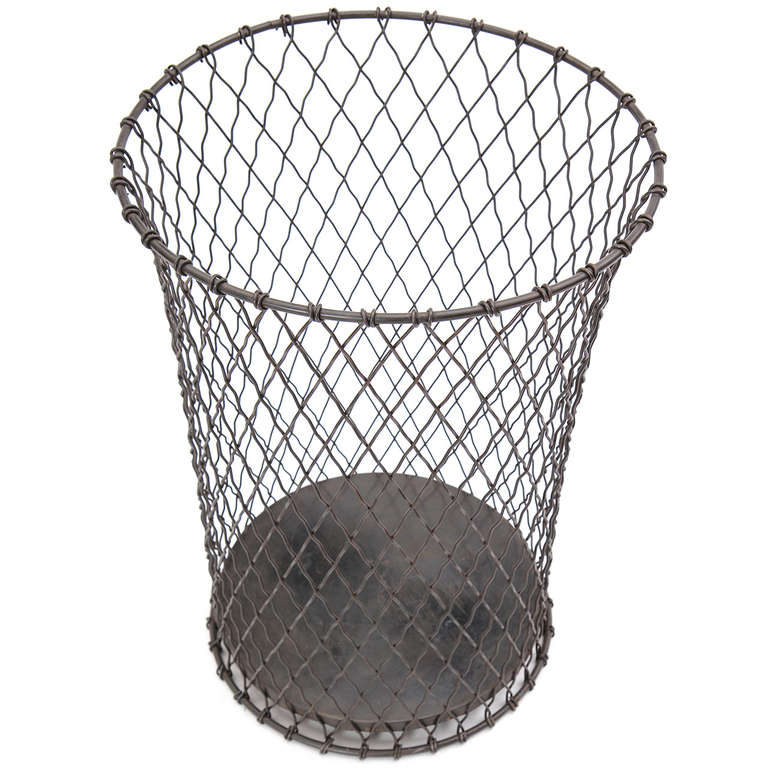Woven Mesh Waste Basket For Sale at 1stdibs