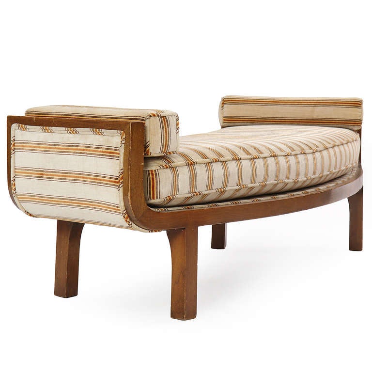 Mid-20th Century Sculptural Curved Bench