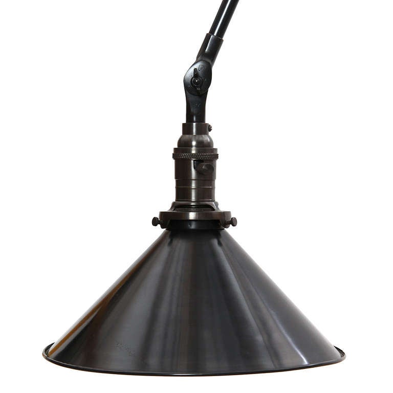 Articulating Industrial Ceiling Lamp by O.C. White For Sale 2