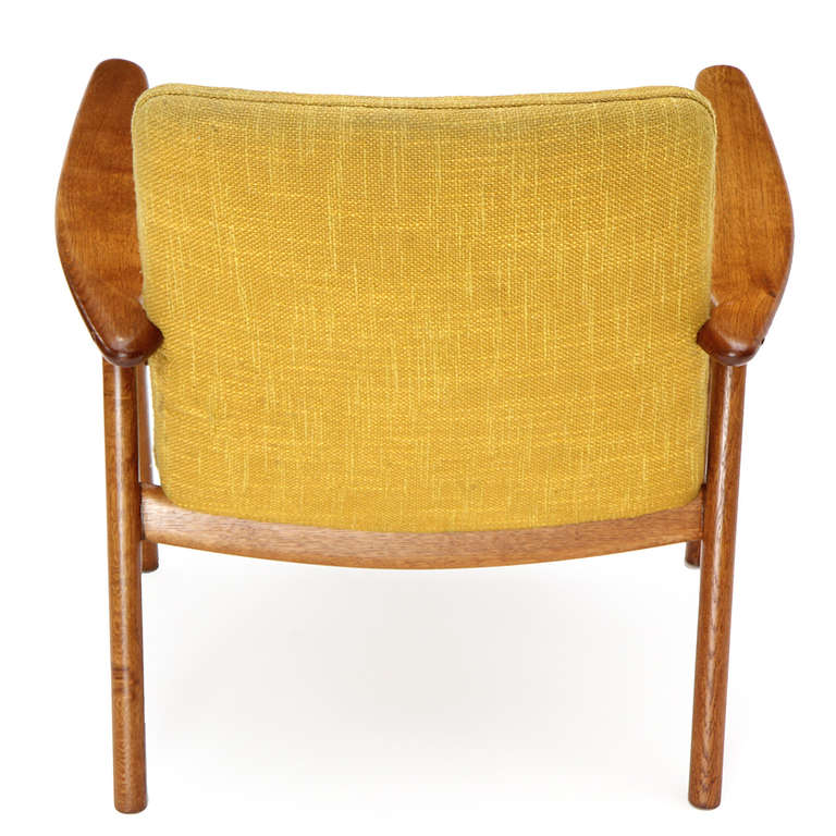 Danish The JH 517 Oak Reading Chair by Hans J. Wegner for Johannes Hansen, 1951 For Sale