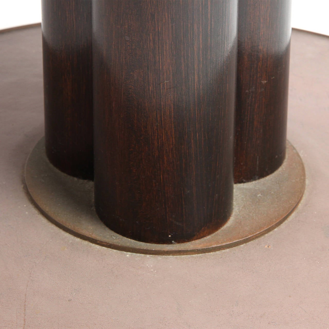 Brass Pedestal Table by Edward Wormley