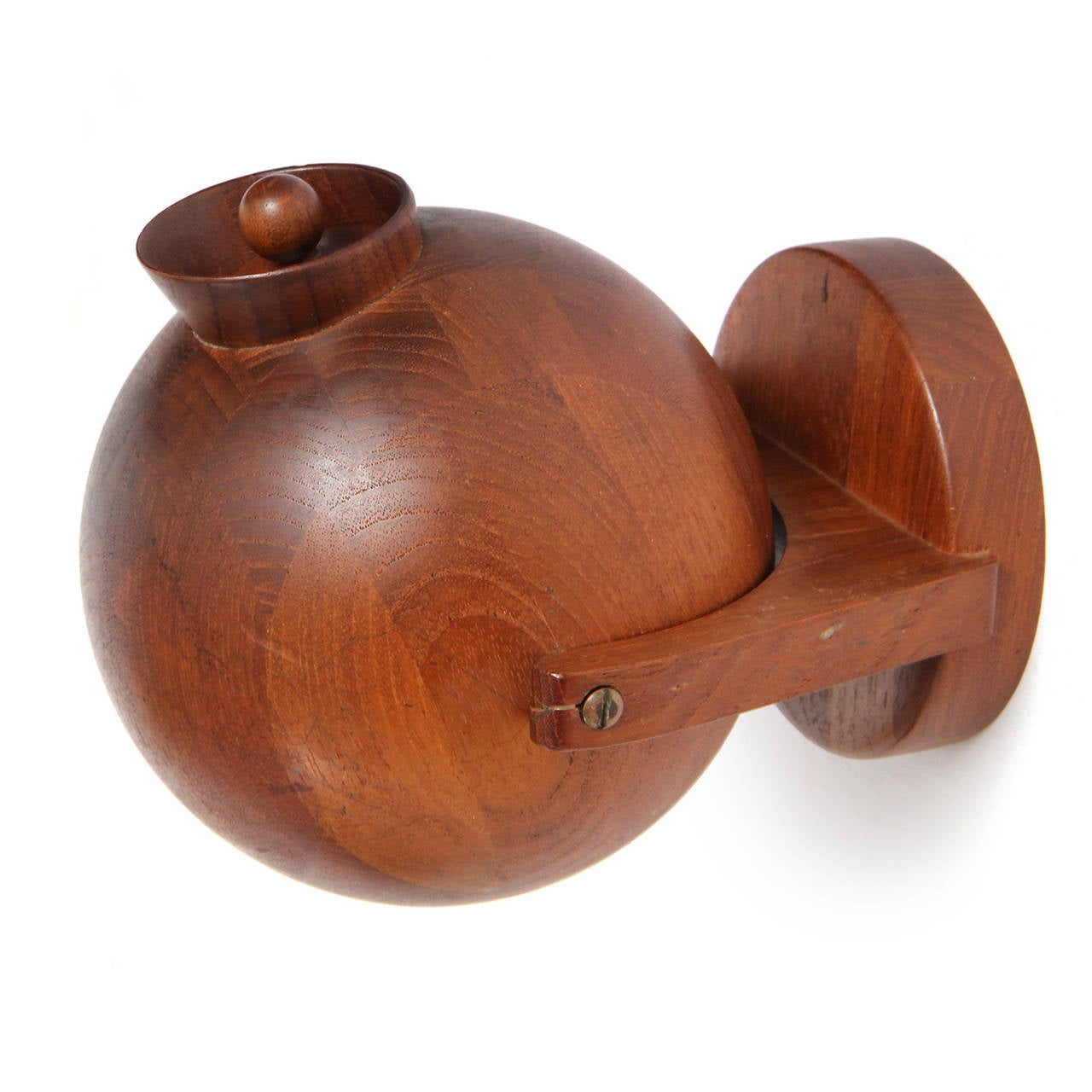 Wall-Mounted Tilting Tobacco Vessel In Good Condition For Sale In Sagaponack, NY